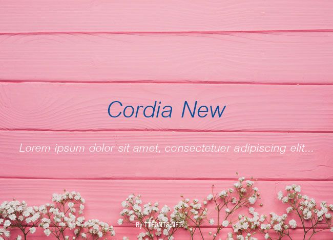Cordia New example